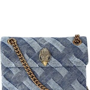 Kurt Geiger Blue Woven Crossbody Bag